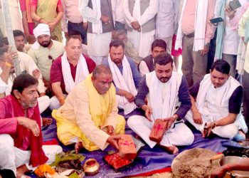 सखुवाप्रसौनी गाउँपालिकाको प्रशासनिक भवनको शिलान्यास