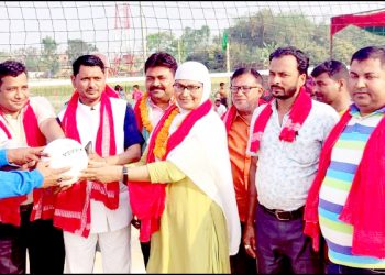 सखुवा प्रसौनीमा जिल्ला स्तरिय भलीवल प्रतियोगीता सुरु