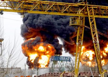 ‘रुसको इन्धन डिपोमा युक्रेनको हवाई हमला’