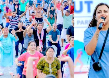वीरगंजमा गु्रप कार्डियो वर्कआउट, स्वास्थ्य जीवनको लागि व्यायाम अति आवश्यक : सिंह