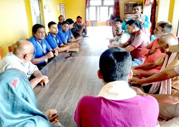 पोखरिया नगरपालिकाका जनप्रतिनिधी र क्रियाशिल युवा पत्रकार मञ्चबिच भेटघाट