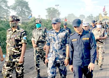 सीमा क्षेत्रमा दुवै देशका सुरक्षाकर्मीको संयुक्त गस्ती