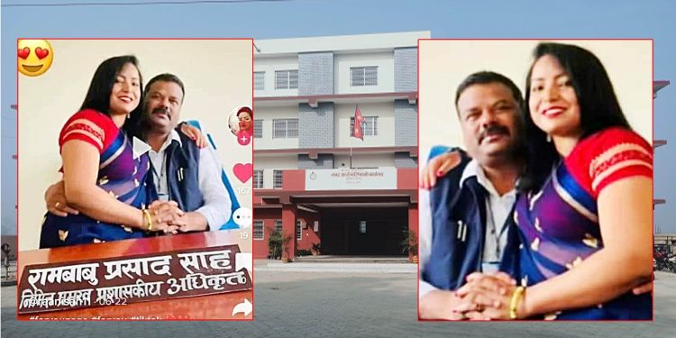 कार्यकक्षमै टिकटकमा मस्त नि. अधिकृत साह