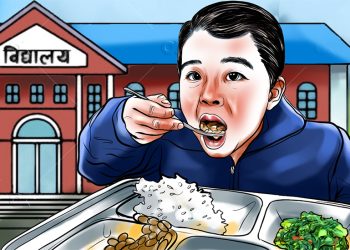 विद्यालयमा गुणस्तरहीन दिवा खाजा अभिभावकको असन्तुष्टि