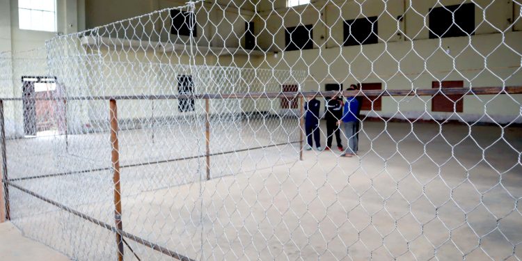 सिसि क्यामेरा तथा तारजाली सहित गणनास्थल तयार