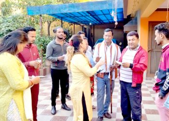 पानीटंकीमा उम्मेदवार सर्राफकाे घरदैलो सम्पन्न
