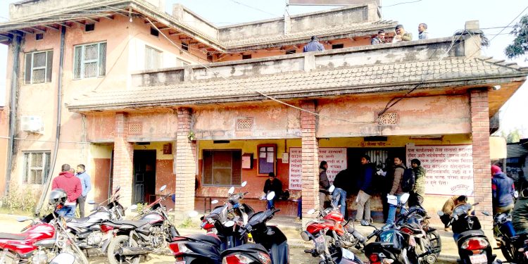 यातायात व्यवस्था कार्यालय वीरगंज, सवारी शाखा ‘लेखापाल’ विहीन