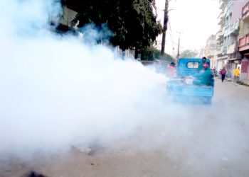 लामखुट्टे नियन्त्रण गर्न महानगरपालिकाद्वारा औषधी छर्किने कार्य सुरु