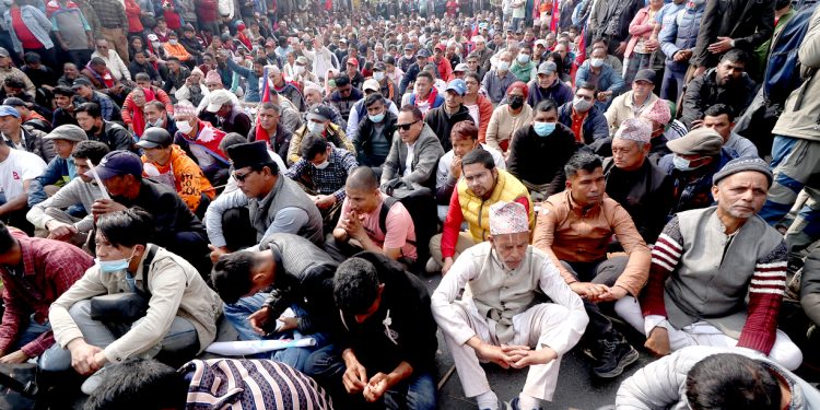 संघीयता खारेजी र हिन्दु राष्ट्र कायम गर्न माग राख्दै प्रदर्शन