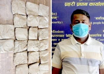 कालिकामाईमा १० किलो लागुऔषध चरेस सहित कुर्मी पक्राउ
