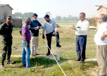 महानरको प्रयासमा गुठी संस्थानको ९ विघा १३ कट्ठा जग्गाको सीमांकन छुट्याइयो