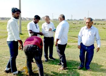 नगर विकासको सिर्सिया प्लटिङको जग्गा नापजाँच सुरु