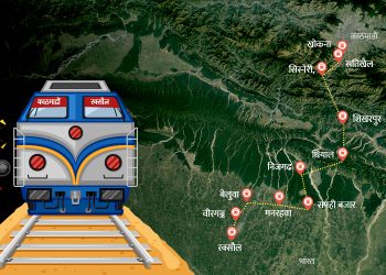काठमाडौं–रक्सौल रेलमार्गको रुट टुंगियो, १२ वटा स्टेसन रहने