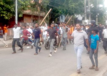 मलंगवामा भएकाे हिंसात्मक घटनाकाे विराेधमा वीरगंज बन्द