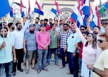 सरकार विरुद्ध तरुण दलकाे प्रदर्शन, गृहमन्त्री श्रेष्ठको राजीनामा माग