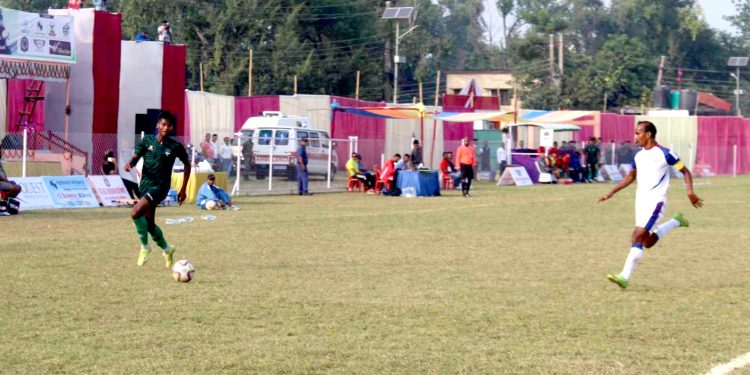 प्रथम वीरगंज गोल्डकप : अन्तिम क्वाटर फाईनल खेलमा त्रिभुवन आर्मी क्लब विजयी