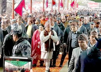गढीमाई मन्दिर परिसरमा पुर्व राजा शाहको भव्य स्वागत