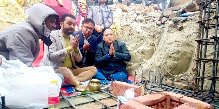 सबैठवामा स्वास्थ्य प्रयोगशाला भवनको शिलान्यास