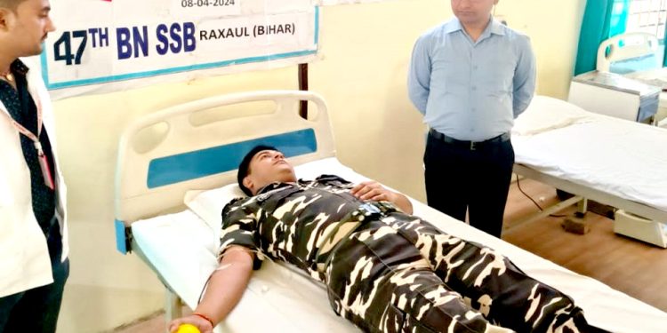 एसएसबी रक्सौलद्वारा रक्तदान कार्यक्रम