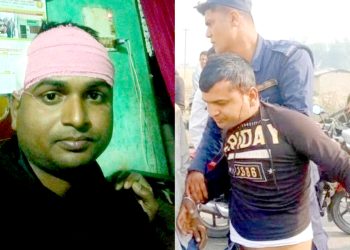 प्रहरी जवान काैशल चाैधरीकाे दादागिरी, ई-रिक्सा चालक साहलाई निर्घात कुटपिट