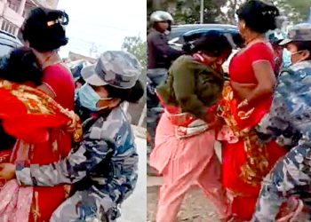 सशस्त्र प्रहरीको नौटंकी, दिनमा एकवटा कपडाको लागि तछाडमछाड, रातिमा तस्करीको लाइन
