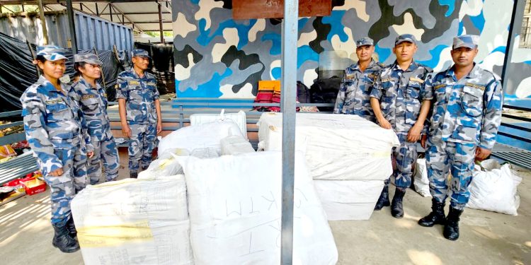 भन्सार छलीको १० लाखभन्दा बढिको सामान बरामद