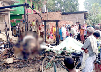 पोखरियामा आगलागीबाट घर जलेर पूर्ण रुपमा नष्ट