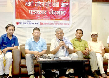 मधेसमा भ्रष्टाचार र सुशासनका लागि मोर्चाले आन्दोलनको शुरुवात गर्नेछ : उप-महासचिव यादव