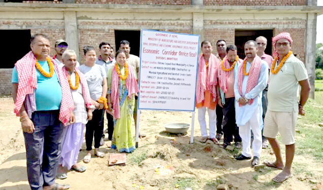 पटेर्वा सुगौलीमा कृषि ल्यााबसहितको अत्याधुनिक कृषि भवन बन्दै