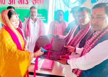 धाेबिनी गापाको १० औं गाउँसभाबाट रु ३९ कराेड बराबरकाे बजेट प्रस्तुत