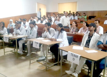 नेशनल मेडिकल क्लेजद्वारा इन्ट्रा क्लेज क्विज प्रतियोगिता