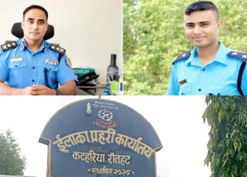 बीच सडकमा गाडी रोकेर लुटपाट गर्न खोज्ने वडा सदस्यका छोरा सहित दुईजना युवक पक्राउ