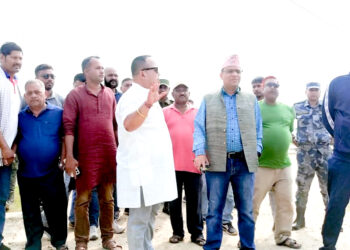 मेयर सिंहको पटक पटकको प्रयास पछि डुबान क्षेत्रको पानी निकासीको काम सुरु