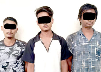 माेटरसाइकल चाेरीकाे अभियोगमा ३ जना पक्राउ