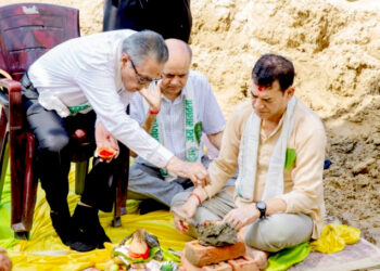 मानव सेवा आश्रम वीरगंजकाे अर्काे भवनको शिलान्यास