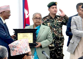 उत्कृष्ट स्वास्थ्य सेवा प्रदान गरेबापत नेशनल मेडिकल कलेज सम्मानित