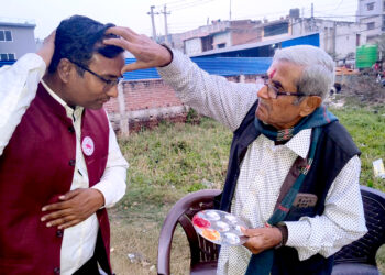 जनमत पार्टीका उम्मेदवार सर्राफको चुनावी प्रचार अभियान, घरदैलो र भेटघाट निरन्तर