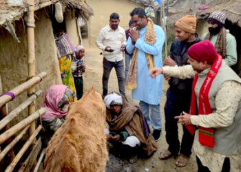 विन्दवसनीमा रास्वपा उम्मेदवार सुशिल साह कानुको घरदैलो