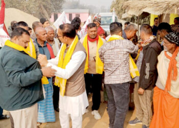 पर्सागढी-९ को एकटाङ्गा र तिलिया टोलमा टेमानी, खानेपानी र स्वास्थ्य समस्यामाथि छलफल