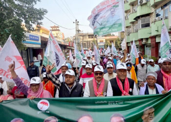 पर्सा-२ का उम्मेदवार अशोक टेमानीको समर्थनमा जसपाको शक्ति प्रदर्शन, वीरगंजका भव्य र्‍याली निकालियो