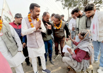 लक्षमणवा र भेडियाहीमा प्रदीप यादवको जनता दर्शन कार्यक्रम