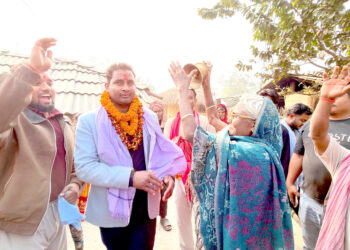 पर्सा-२ मा रास्वपाका सुशील कानुको घरदैलो तीव्र, ‘घण्टी’मा मतदान गर्न अपिल