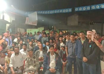 पटेलनगर चोकमा रास्वपाको कोणसभा, स्थानीयको उच्च सहभागिता