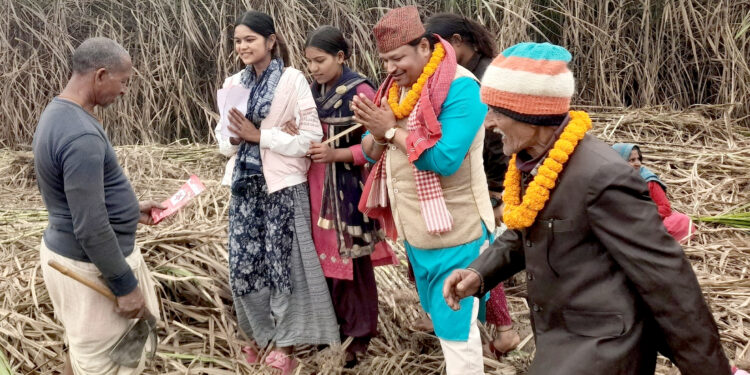 सिर्सियामा नेकपा उम्मेदवार मनोज चौधरीको युवा भेला, घरदैलोमार्फत जनसम्पर्क विस्तार