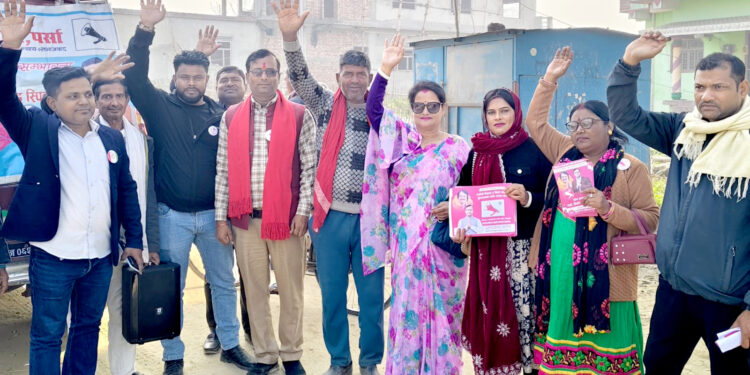 पर्सा क्षेत्र १ मा ओमप्रकाश सर्राफको घरदैलो अभियान, रात्रीसभा र युवासभा मार्फत मतदाताको समर्थन बढ्दै