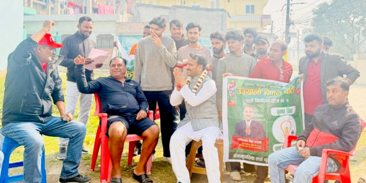पर्सा-१ मा रामकिशोर सिंहको घरदैलो, स्थानीयवासीको उत्साहजनक सहभागिता