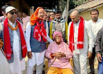 रमेश रिजालको घरदैलोः विकास एजेण्डामा जोड