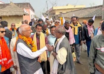 लम्मीपुरमा रिजालको घरदैलो, विकासका अधुरा योजना पूरा गर्ने प्रतिबद्धता