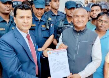एमाले अध्यक्ष ओलीको रिहाइ माग गर्दै पर्साका प्रजिअलाई ज्ञापनपत्र बुझाइयो