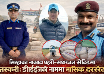 सिरहाका नाकाबाट प्रहरी-सशस्त्र सेटिङमा तस्करी : डीआईजी र एसपीको नाममा नाकामा असुली आतंक